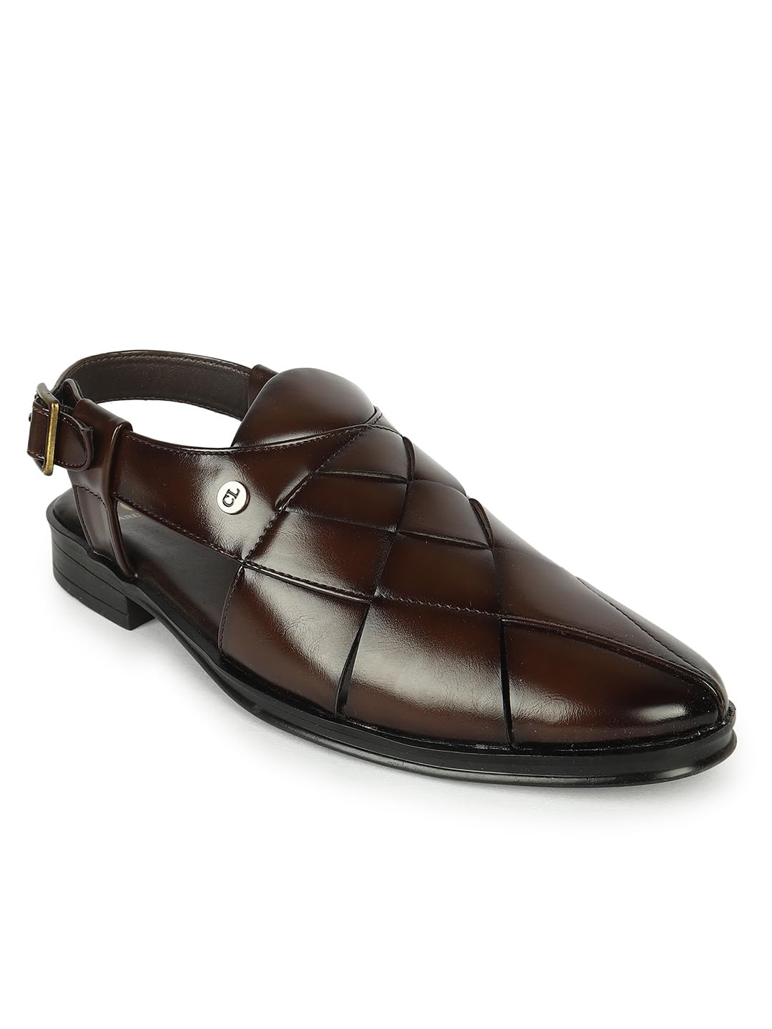 carlton london Men's Woven Design Slingback Sandals-picture-51