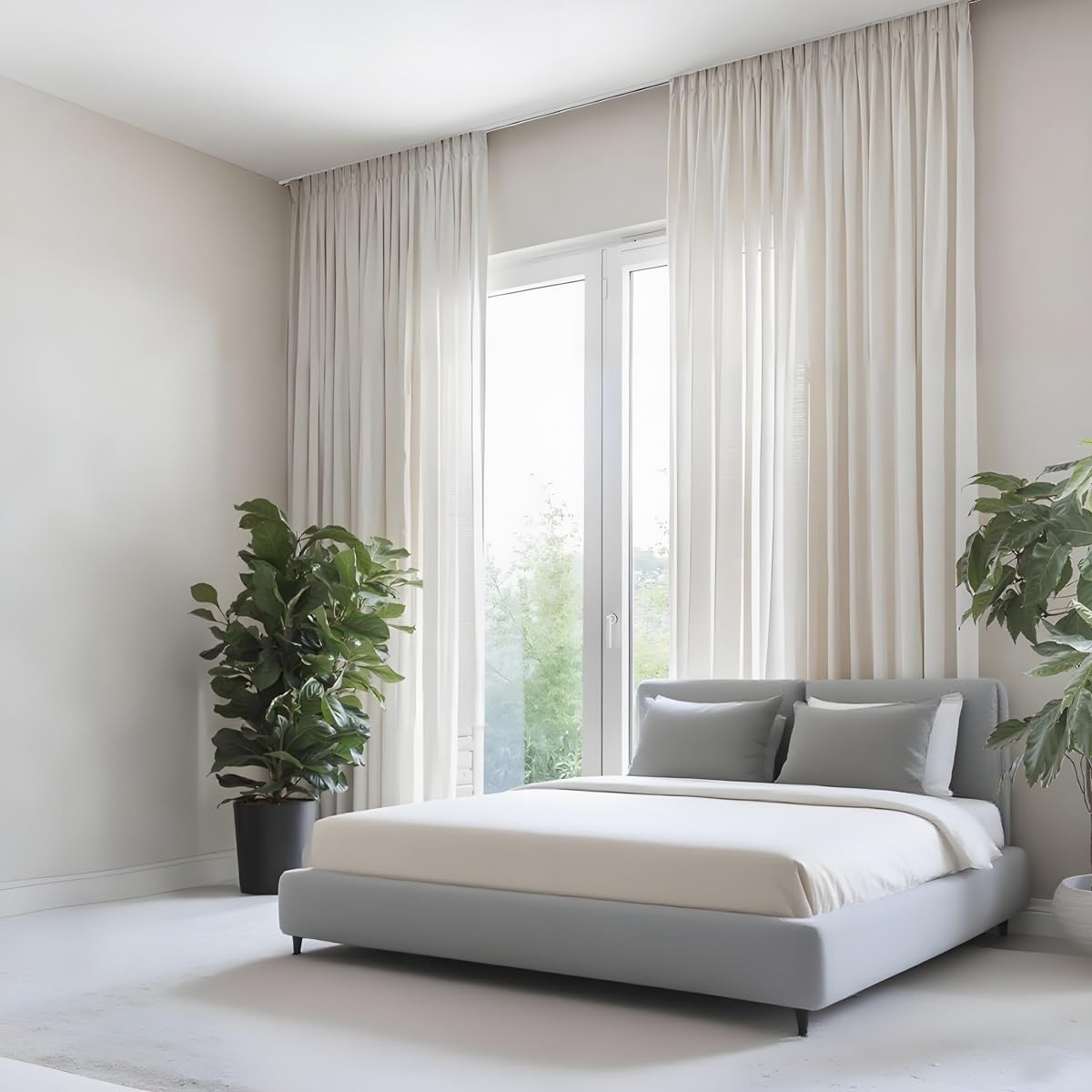 Sin Agujeros Barra de Cortina Sistema de Pista Set, Riel Deslizante Silencioso para Cortinas, Autoadhesivo Palos Cortinas de Techo Y Pared para Separador de Ambientes 40-600cm(2.90m)