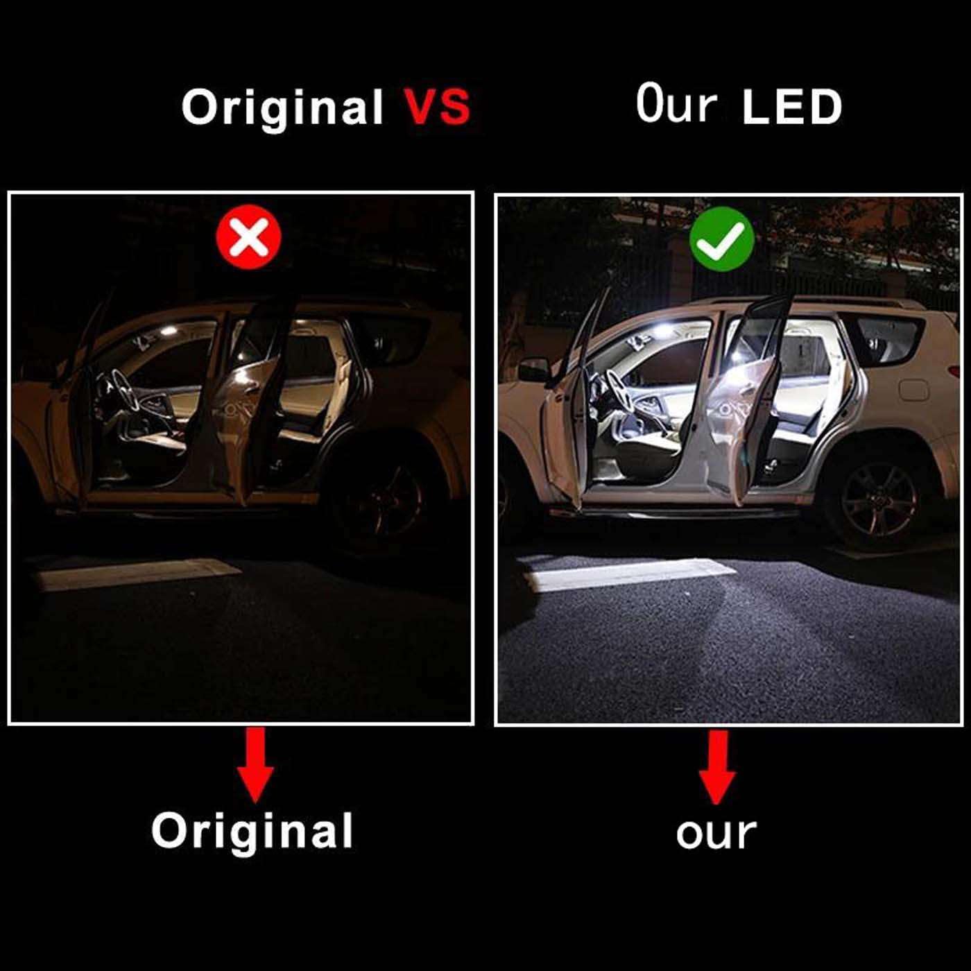 Kit de Luces LED Interiores para Coche, para mapas, Techo y Maletero, para NV200 NV250 NV300 NV350 NV3500 2010-2022 Matrícula