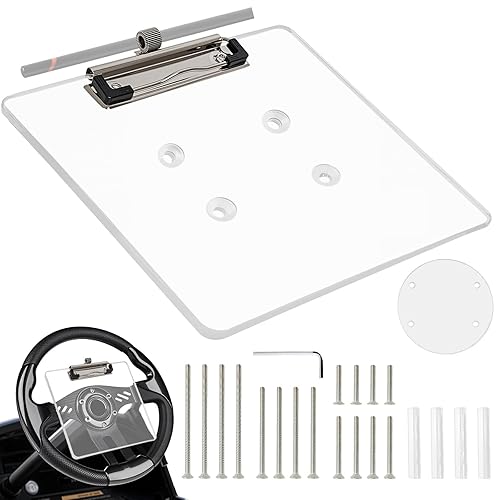 Golf Cart Scorecard Holder with Pen Holder on Golf Cart