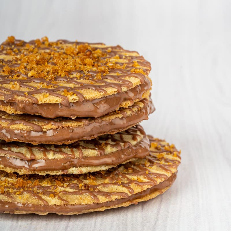 Image of NOVANOVA Wheat Waffle Cookies - 4 Flavours Assorted Waffle Cookies | Vegetarian, 100% Eggless | With No Added Preservatives | Freshly Baked For Your Order- Box Of 40(800Grams)