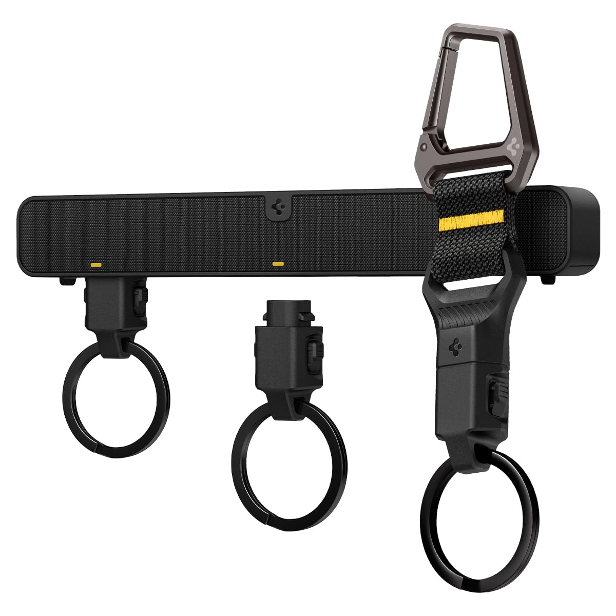 Spigen Life Colgador Llaves con Mosquetón magnético, Organizador Llaves, Soporte para Llaves - Negro