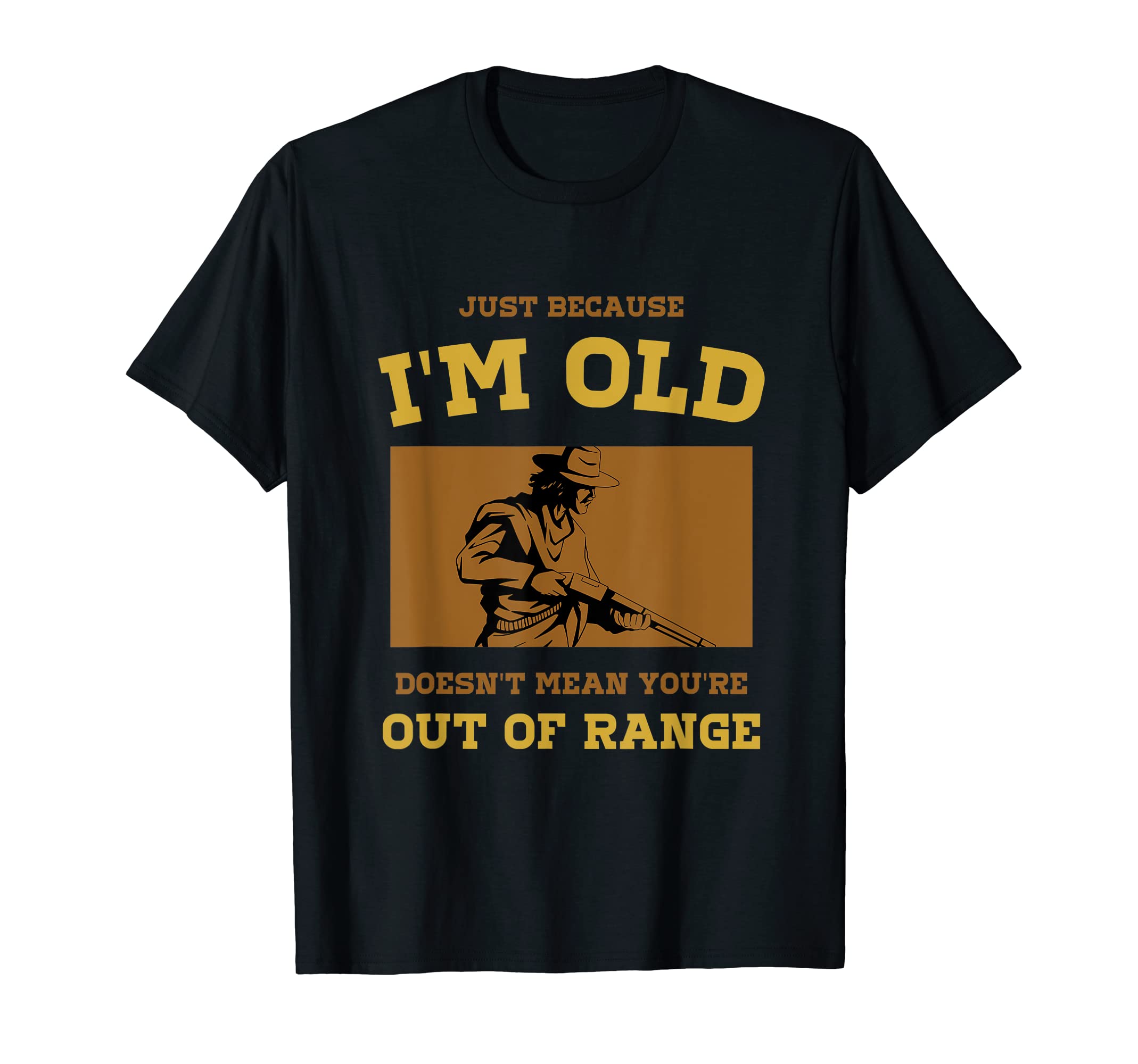 Long RangeTrap Shooting Supplies and AccessoriesFunny Shotgun Gun Shooting and Skeet Shooting Old Man T-ShirtOEKO-TEX STANDARD 100
