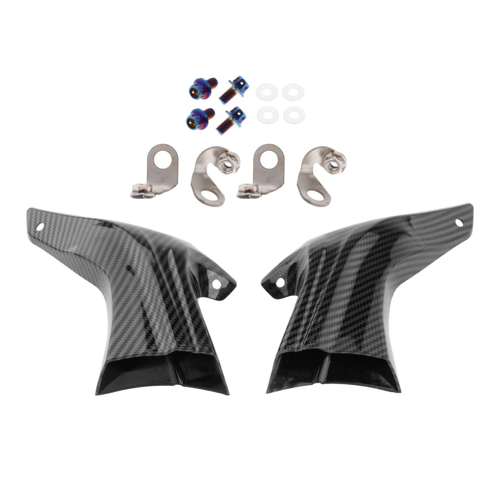 Baoblaze 2x kit di montaggio per condotto di raffreddamento ad aria per sistema frenante per moto, per moto, Modello in fibra di carbonio