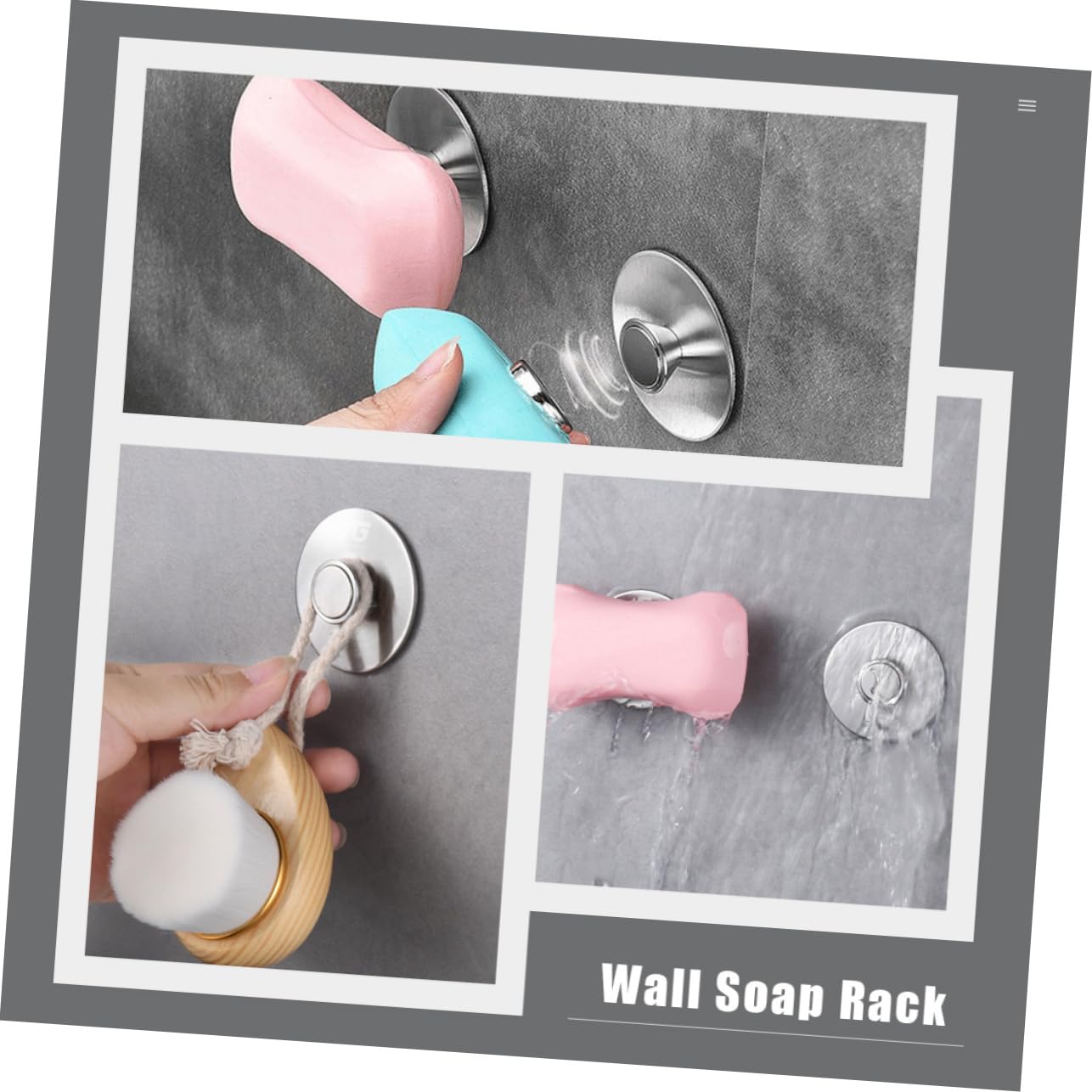 Alipis 4sätze Magnetischer Seifenhalter Für Badezimmer Nagelfrei Silber Wandmontierbar Einzigartiges Design Zur Aufbewahrung Und Trocknung Von Seife Installieren Kein Bohren