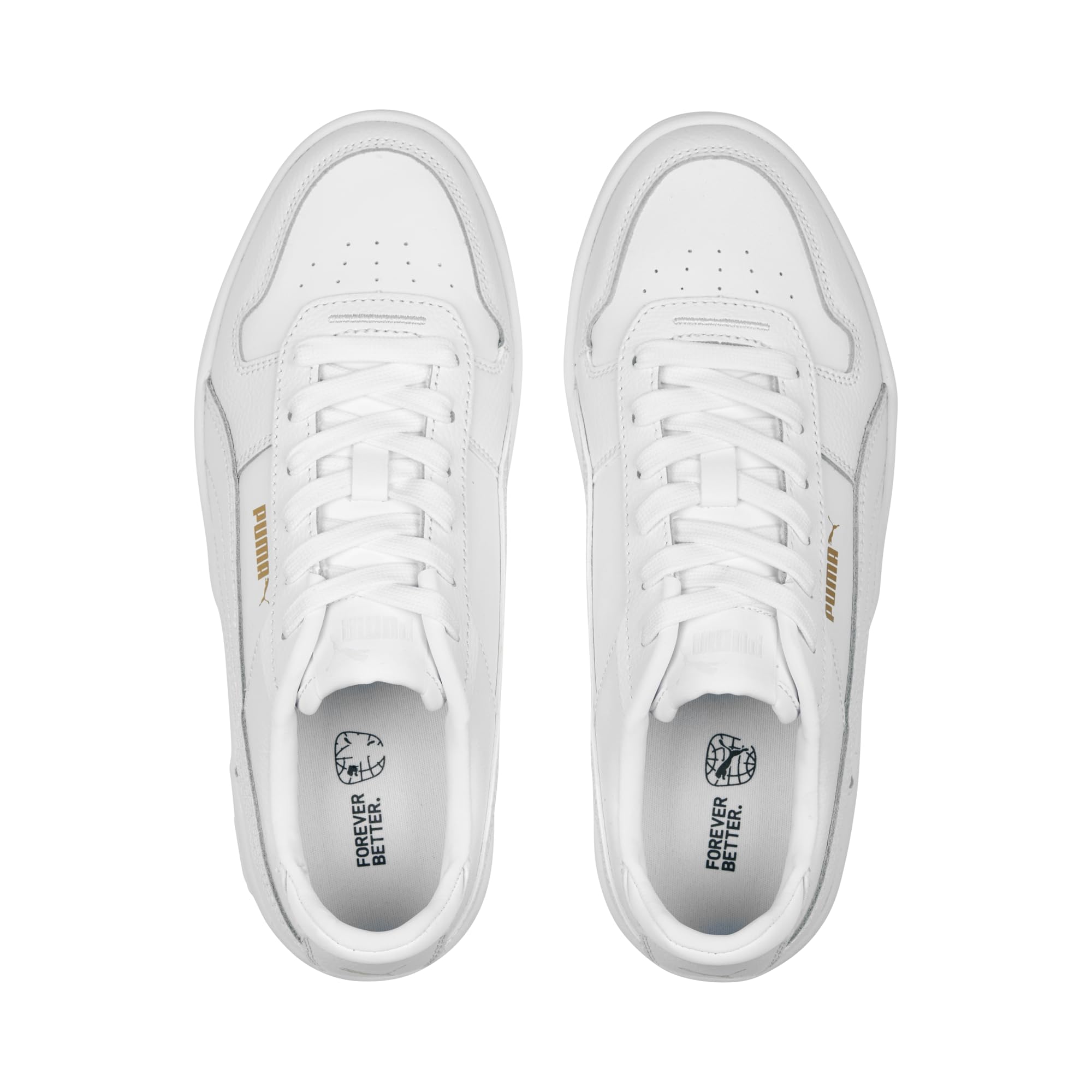 PUMA Damen Carina Street Sneaker, White White Gold, 40 EU