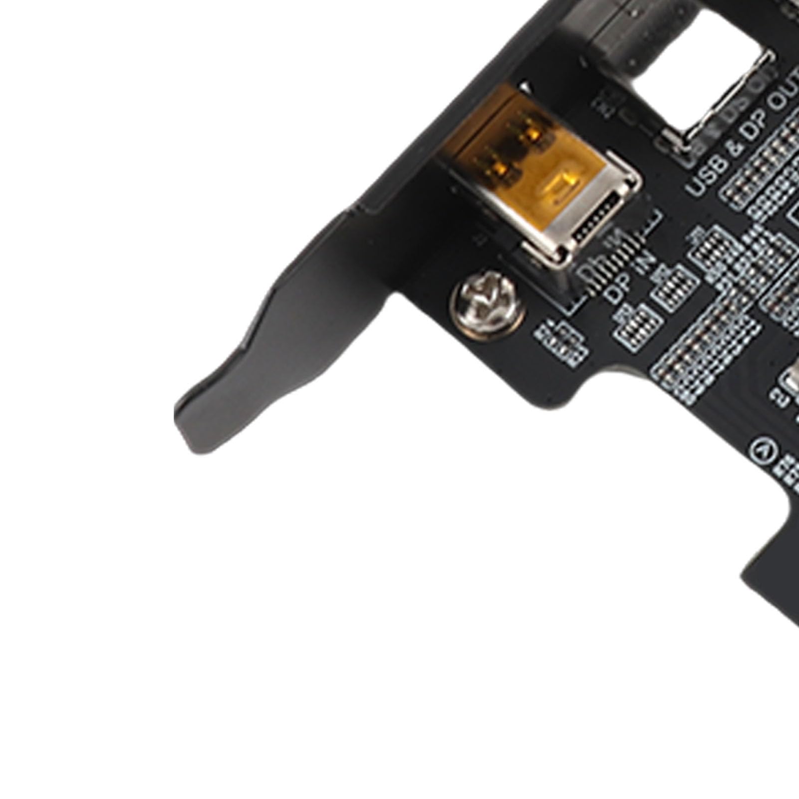 PUSOKEI Karta rozszerzeń Wideo PCIE do Komputerów Stacjonarnych |USB 3.0 Typu C 10G z DisplayPort 4K 60 Hz X4 X8 X16