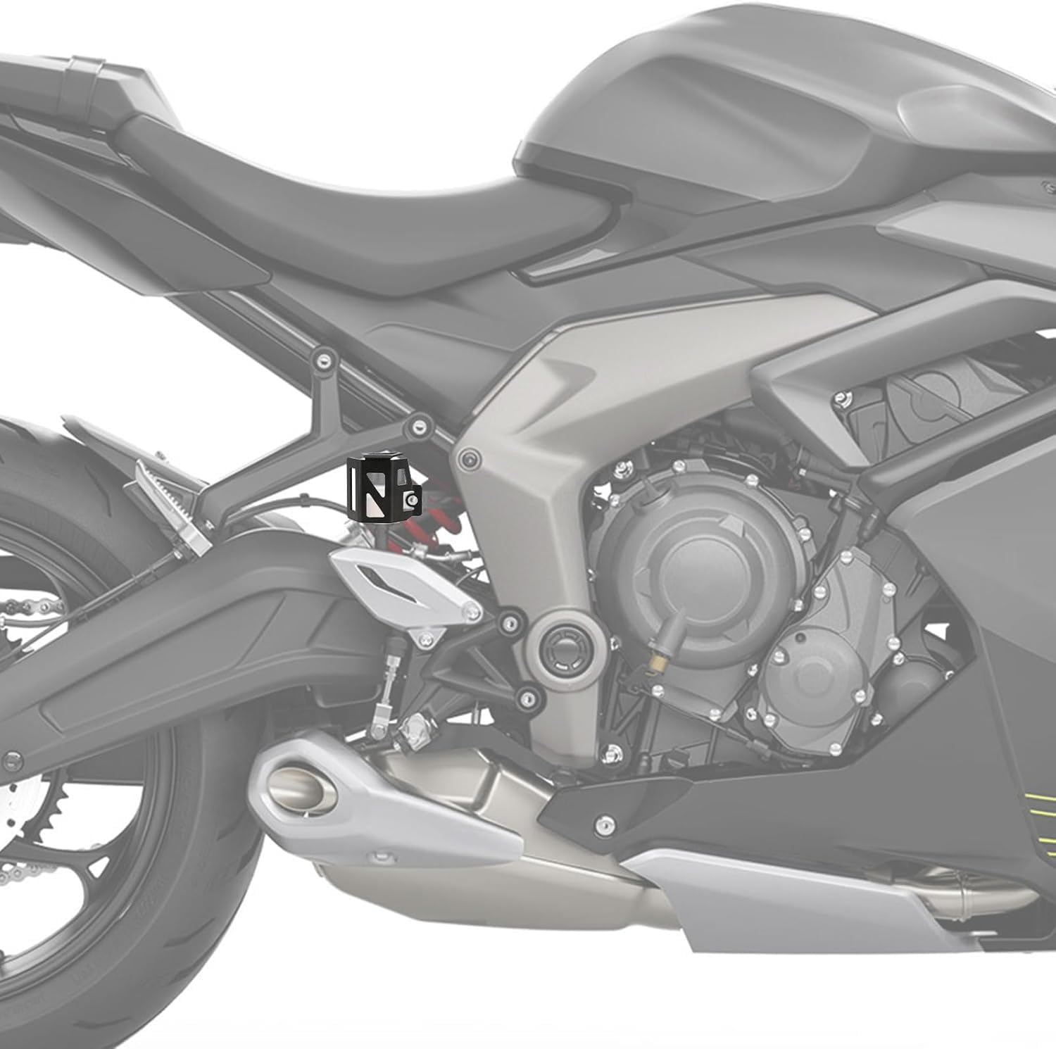 Protection de Réservoir de Frein Arrière Moto pour Trident 660 Daytona 660 | Position Arrière, Couverture du Réservoir de Frein, Usage Moto, Protection, Compatible avec Trident 660 Daytona 660