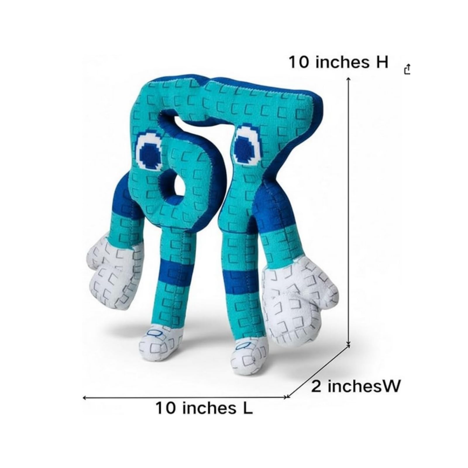 OUKEYI Steal a Brainrot Plush 67 Cushion Pillow,Stuffed Animals Pillow Doll Gifts for Fans Home Decor 10 inch Blue Style - Image 2