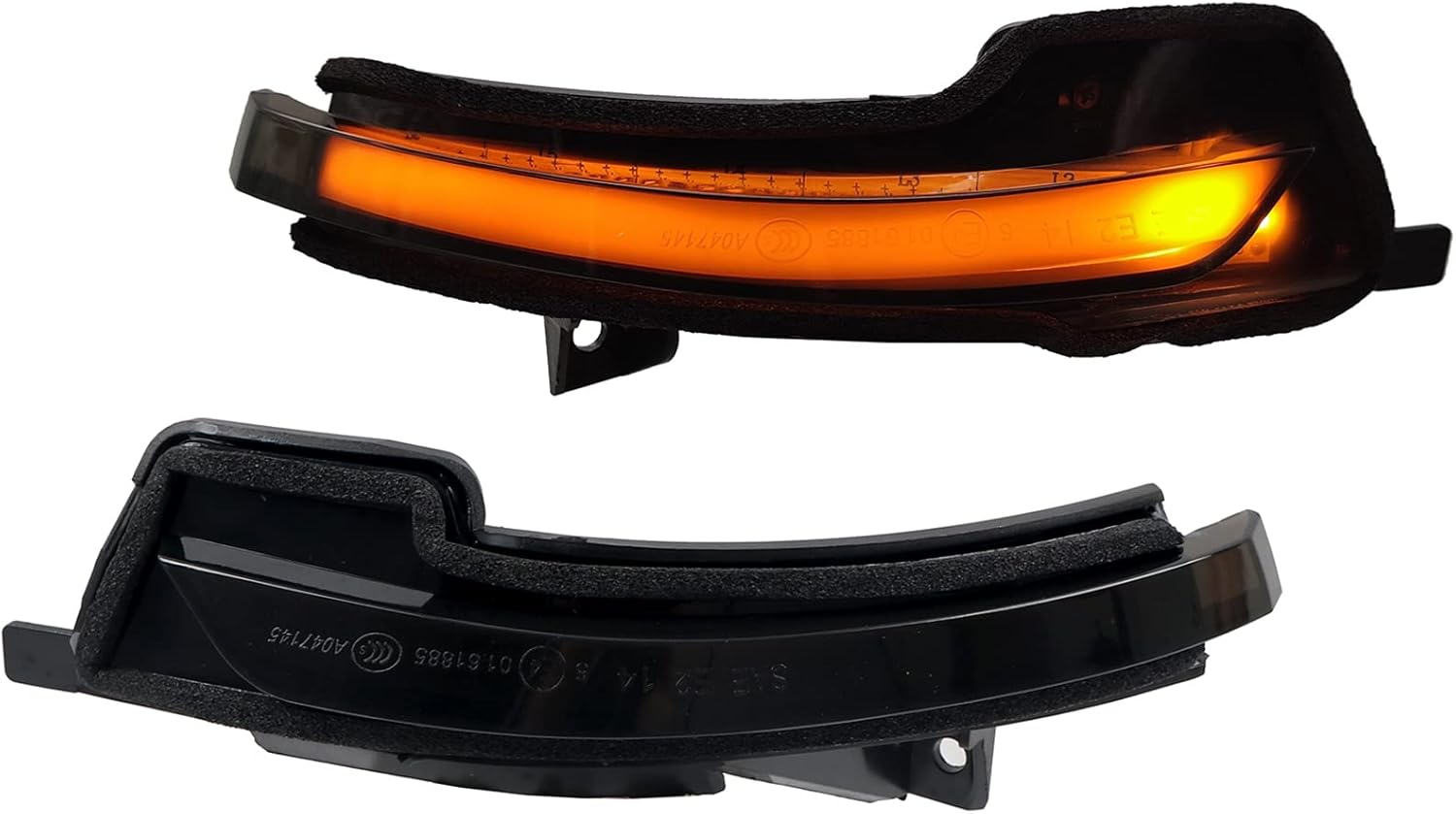 ITrims Car Sequential Dynamic Turn Signal Lights LED Side Mirror Turn Signal Lights Indicator Blinker Lamp Accessories Replacement for Ford Mustang S550 2015-2022(NOT FIT Mach-E) (Black)