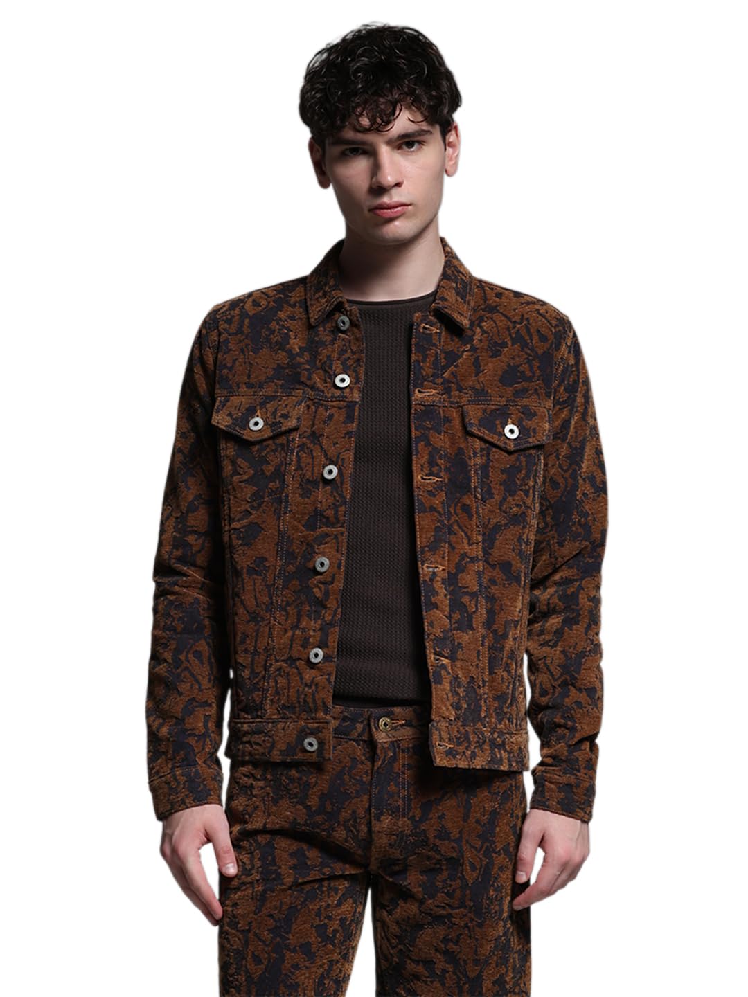 jack & jones Men's Cotton Blend Standard Length A-Line Coat-picture-49