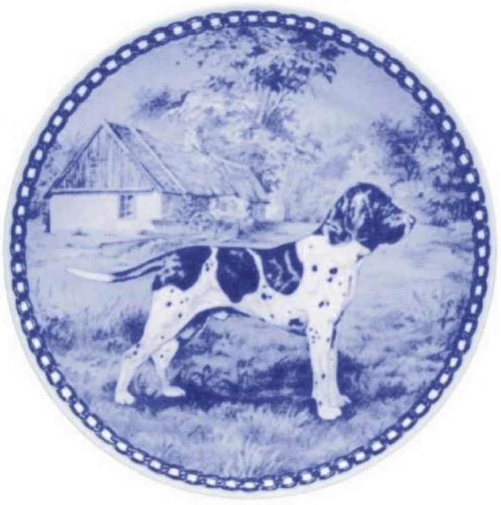 Old Danish Pointer Dog Porcelain Plate For all Dog Lovers Size 7.61 inches