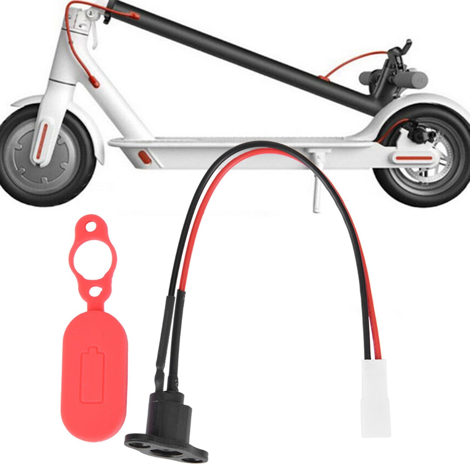 Bediffer Silikonowy Port ładujący wodoodporność M365 Electric Scooter Akcesoria Protect Protect Monitor Deszcz dla Jeźdźców na Zewnątrz