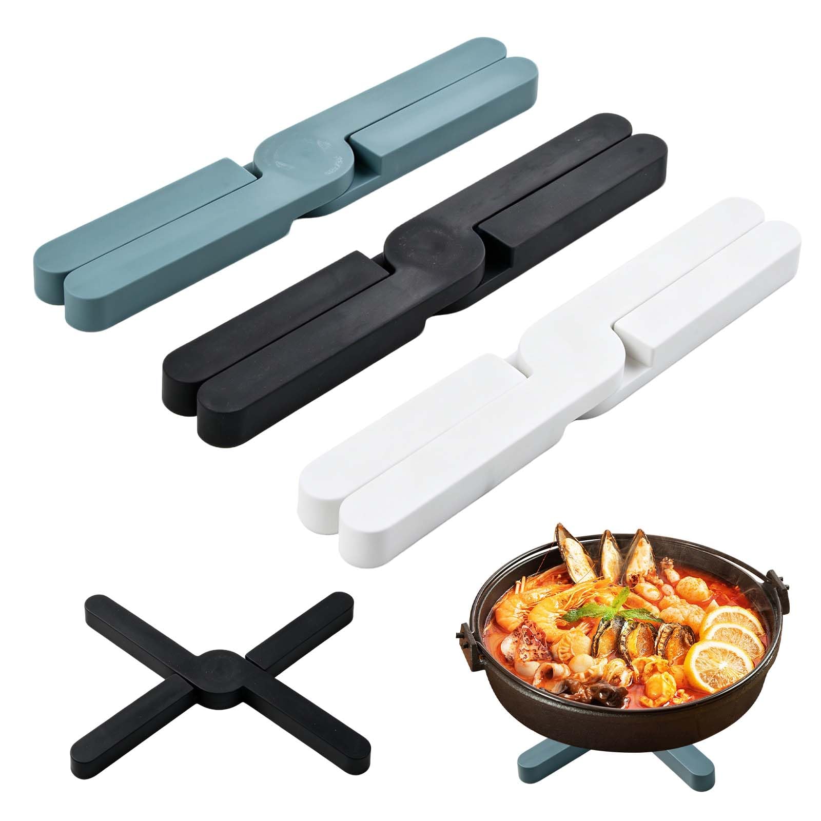 6 PCS TPR Trivet Set Trivets for Kitchen Worktops Heat Resistant Non Slip
