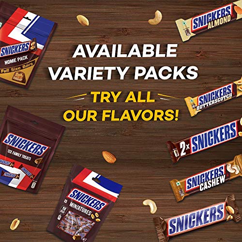 Image of Snickers Peanut Filled Chocolate, 15Gram Bar (Pack Of 64)