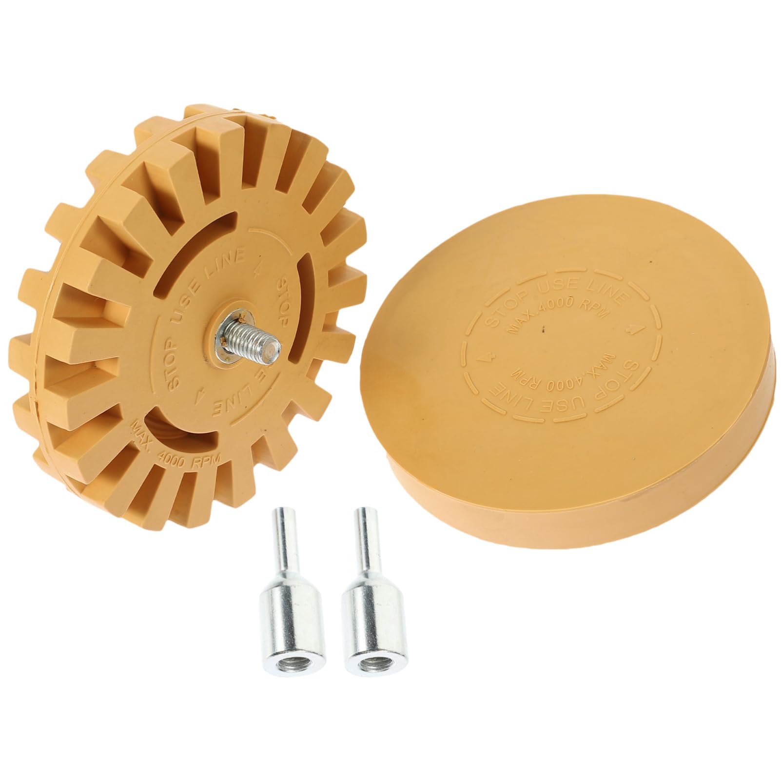 HOUDERCO 2Pcs Adhesive Remover Wheel Eraser Tool for Decal Sticker Removal High Friction Heat Dissipation Design Safe Surface Use for Vinyl Tape Removal