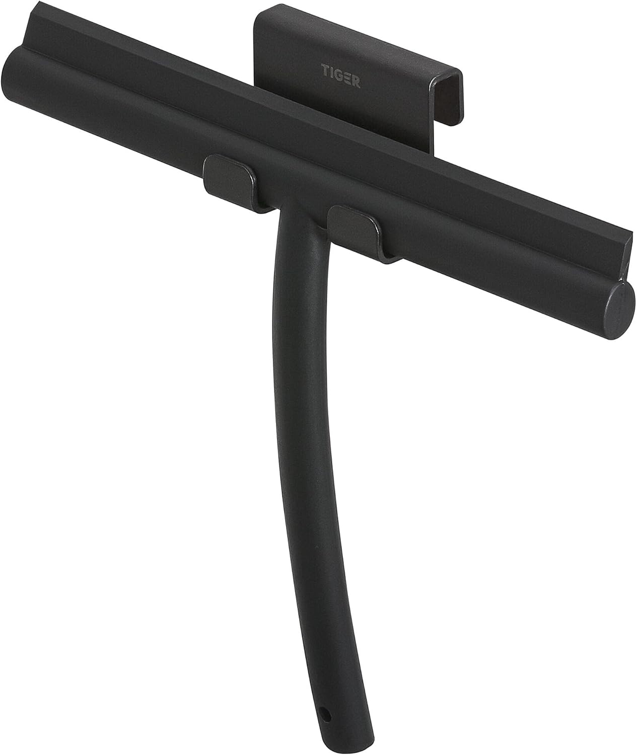 Tiger Caddy Towel Hook, Stainless Steel, Black, W7 x H5 x D3.5 cm