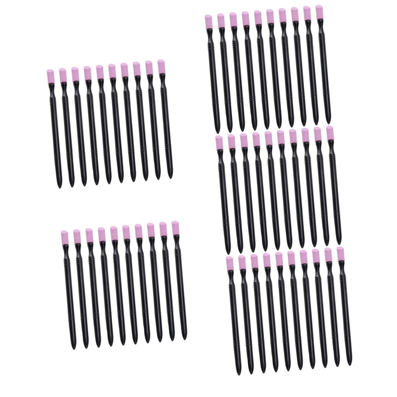 Healeved 50pièces Outils De Soins Des Ongles Bâtons De Pierre à Ongles Et Repousse-cuticules Pour Manucure Et Pédicure Pratique Et Portable Pour Soin Quotidien
