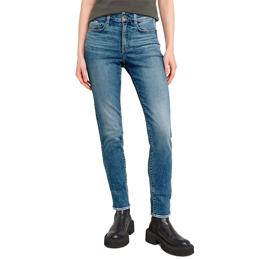 G-Star Women's Ace 2.0 Slim Straight Jeans, Blue (sun faded ice nuclei D23638-D760-G732), 26W / 30L