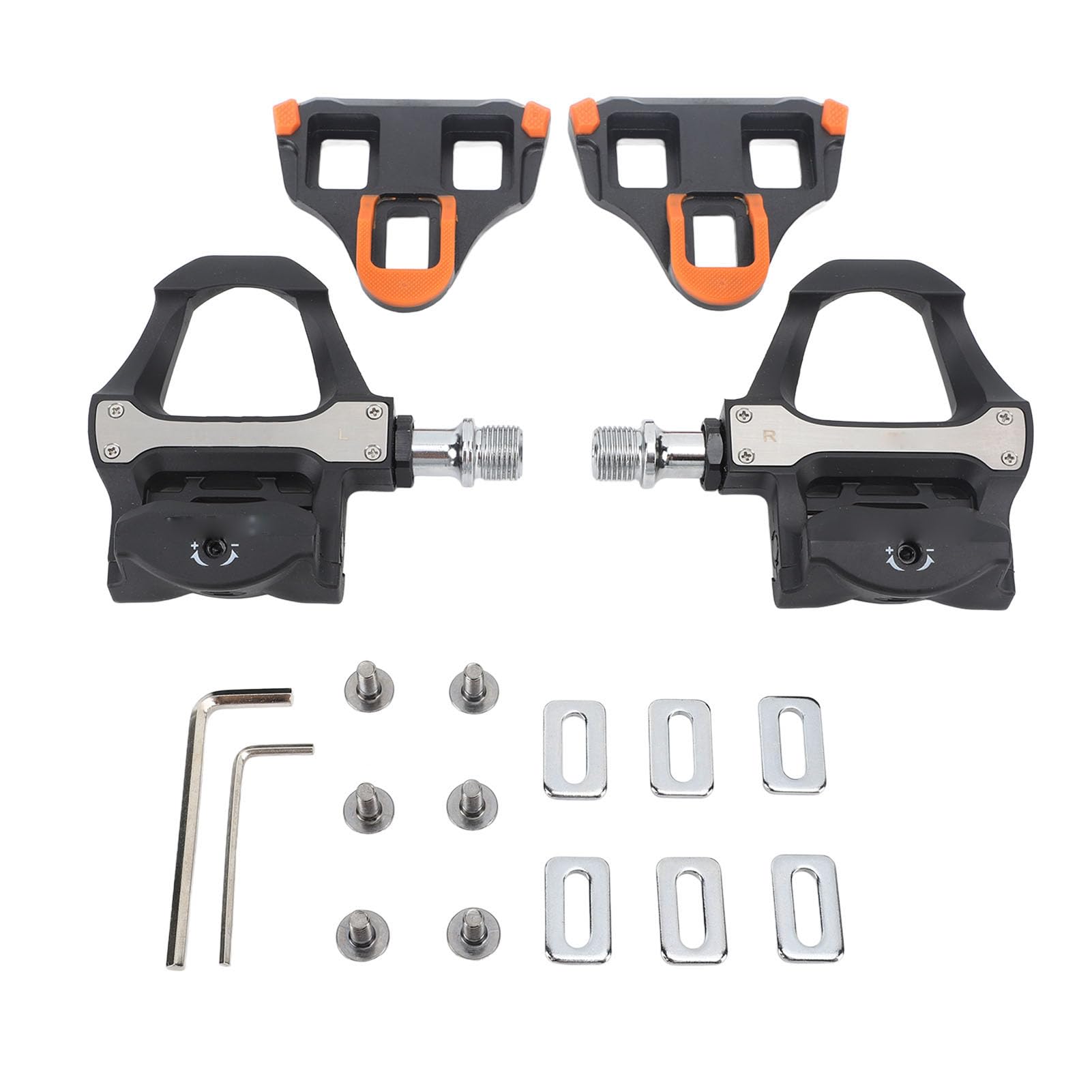 Pedali Professionali per Bici da Strada Set di Tacchette Durevole Leggero Regolabile SL Compatibile Pedali per Bicicletta ad Alte Prestazioni per Appassionati di Ciclismo su
