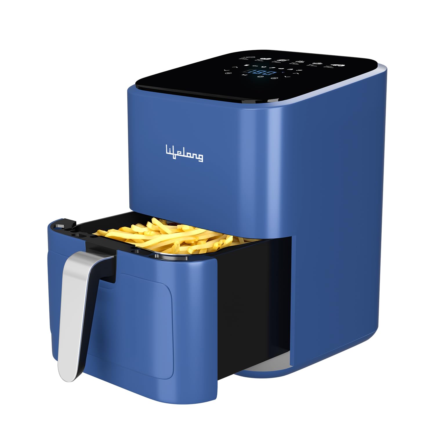 Lifelong 1200W 4L Air Fryer with Hot Air Circulation Technology with Timer Selection | Uses up to 90% less Oil | Fry, Grill, Roast, Reheat and Bake | LLHFD450 (Blue) (B0C2PTQZKT) Amazon Price History, Amazon Price Tracker