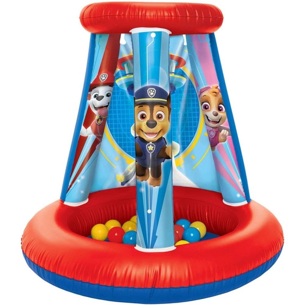 Paw Patrol Piscine à balles pour Enfants, 1 Gonflable et 15 balles Souples
