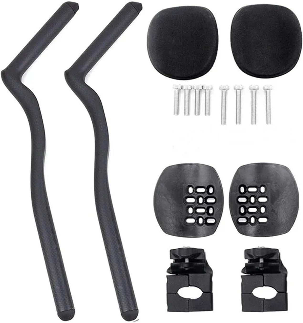 Triathlon Time Trial 3K UD Black Full Carbon TT Handlebar - 35°/55° For Aero Extension With Clip(55 degree 3k matt)