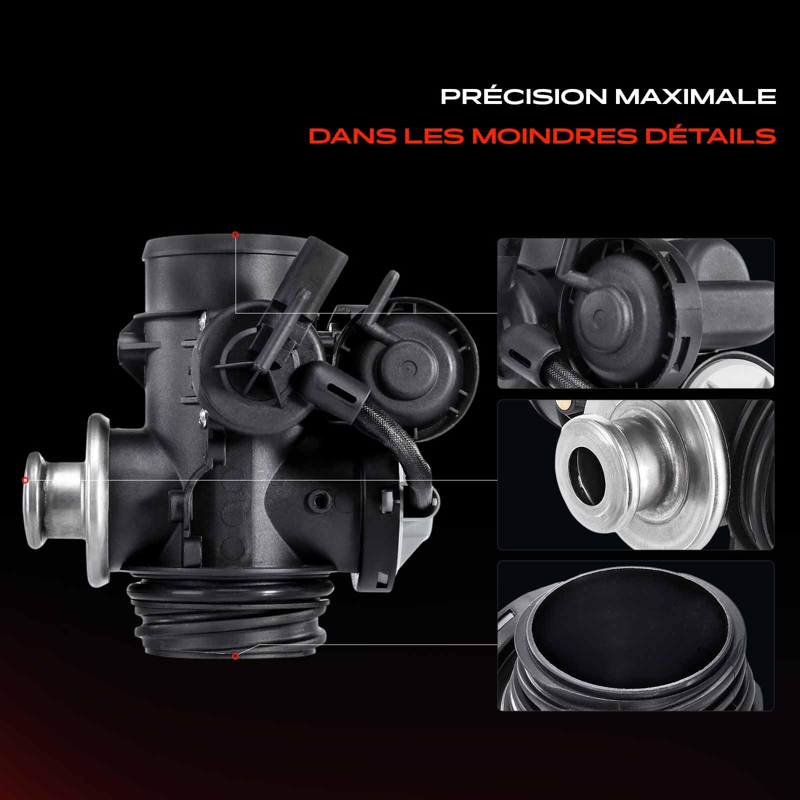 Frankberg Vanne EGR 2 broches 96381113 | Compatible avec: Plateau/châssis Partner 5 G, Xsara N1, Berlingo/Berlingo Premier monospace GFK GJK MF, 306 7B N3 N5
