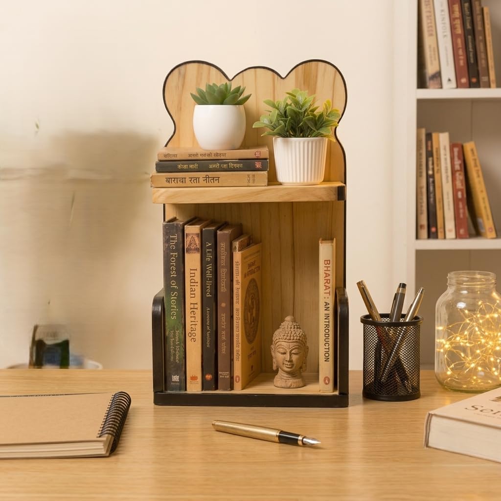 Books & Stationery Organiser, Compact Space-Saving Design, Home & Office Use-image-14