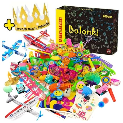 Bolonki 200pcs Relleno Piñata Cumpleaños Infantil- para Piñatas Infantiles, Juguetes Piñata, Regalos Cumpleaños Niños Colegio, Sorpresas Cumpleaños, Juguetes Pequeños para Cumpleaños, Regalos Piñata