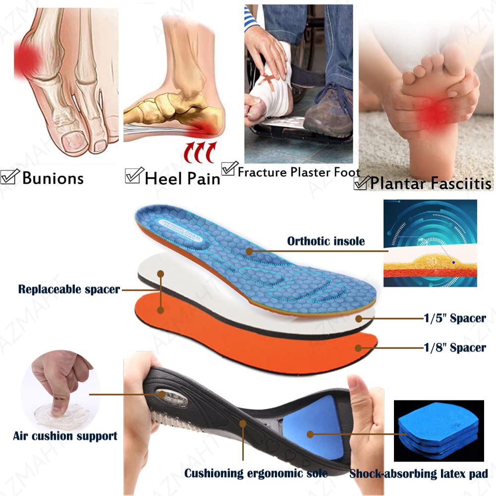 Scarpe Diabetici Scarpe Artrite Gonfia Edema Leggere Nero Scarpe da Riabilitazione Extra Larghe e Leggere Traspiranti per L'edema da Artrite Piedi Gonfi Scarpa Bassa,Blu,42EU