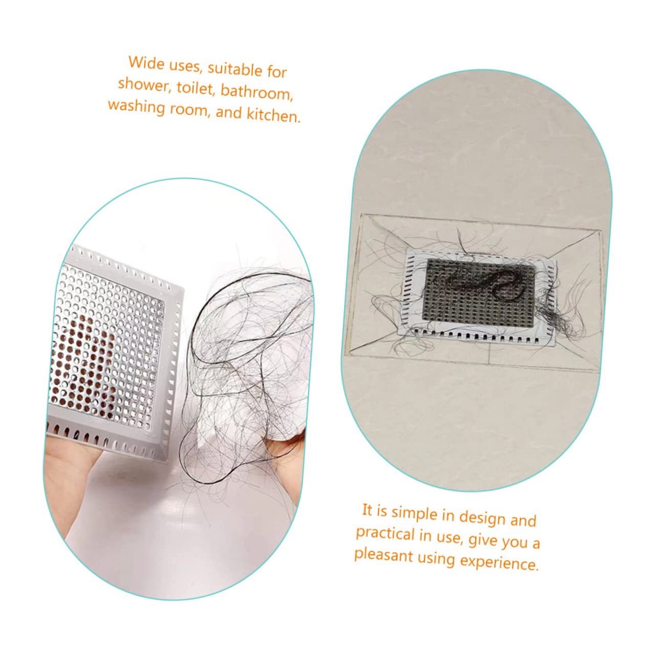 jojofuny 5piezas Desagüe De Inoxidable Filtro De Pelo Rejilla Antidesbordamiento para Baño y Cocina contra Atascos y Olores De Limpiar Instalar