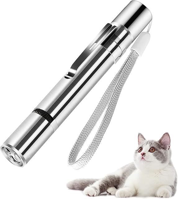 OENLY LED Interactive Cat Toy, Rechargeable USB 3-in-1 Multimode Cat Toy, Interactive Toy for Pets, Training Device