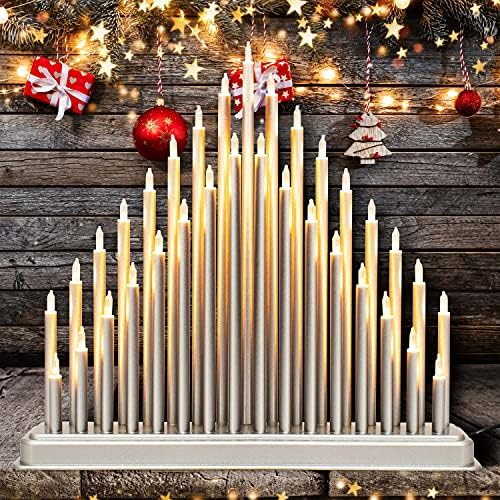 Silver christmas candle Clearance