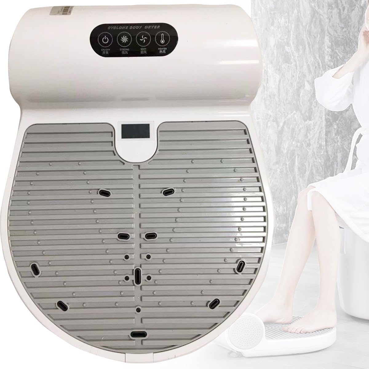 Full Body Dryer - Waterproof Negative Ions Body Hair Dryer Gravity Sensor Natural Warm Air Wind and Cool