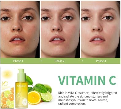 Green Tangerine Vitamin C Serum, Green Tangerine Vitamin C Dark Spot Serum, Anti-Dark Spot Serum, Face Serum with Vitamin C for All Skin (Pack of 2)