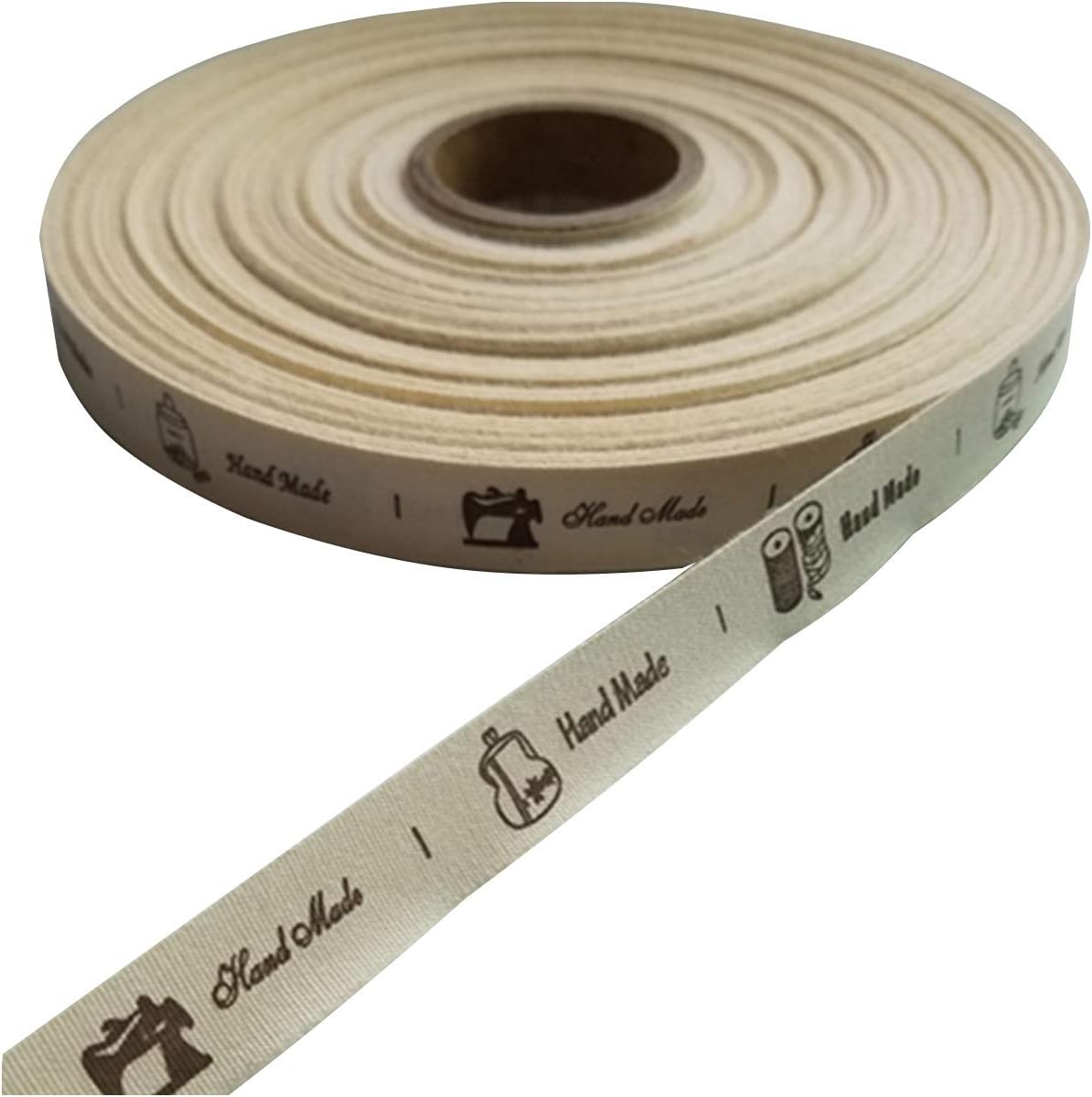 10 Yards Cotton Ribbon Width 5/8in Gift Present Package Supply Clothing Label (Handmade sew)