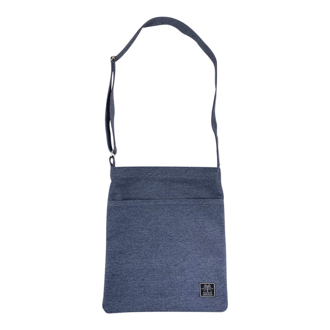 Santa Playa, Shoulder Bag Handmade from Repurposed Denim - Slim Purse with Adjustable Strap and Pockets - Eco-Friendly, Vegan, Natural, Hypo-Allergenic, Durable Fabric - Cute, Fashionable - Ipanema