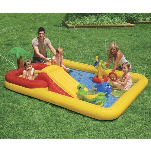 Intex 57454Ep 100-Inch X 77-Inch Inflatable Ocean Children's Play Center Outdoor Backyard Kiddie Pool And Game Set #TOP1