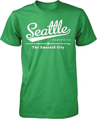 Seattle, Washington, The Emerald City Mens T-Shirt