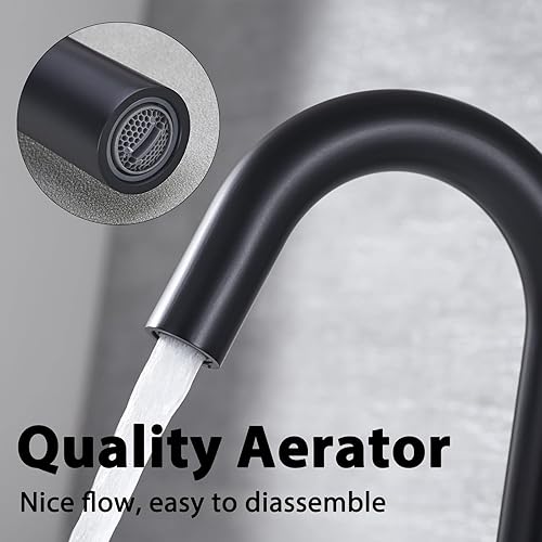 Miniatura 5 de Grifo de baño, grifo de lavabo de baño de 2 manijas de 8 pulgadas con drenaje desplegable de metal, grifos de latón de 3 agujeros, grifo de baño de