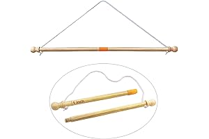EKEV Wooden Dowel Rod - Wall Flag Banner Pole 35"
