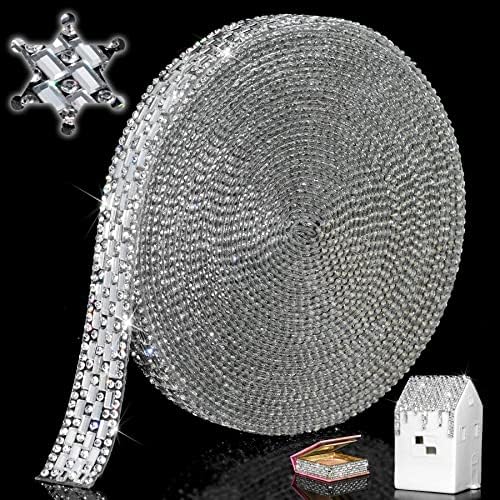 Amazon.com: Locacrystal Bling Rhinestone Ribbon DIY Iron-on Crystal ...
