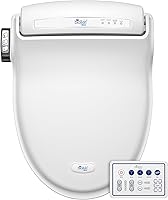 Vista 1 de Bio Bidet BB1000 Asiento de bidé de agua caliente, secador de aire, asiento calefactable con tapa de cierre lento, control remoto, redondo