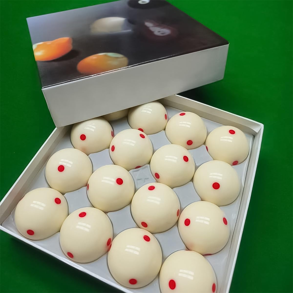 POFET Batting Marked Red-White Pool Ball Billiard Training Ball