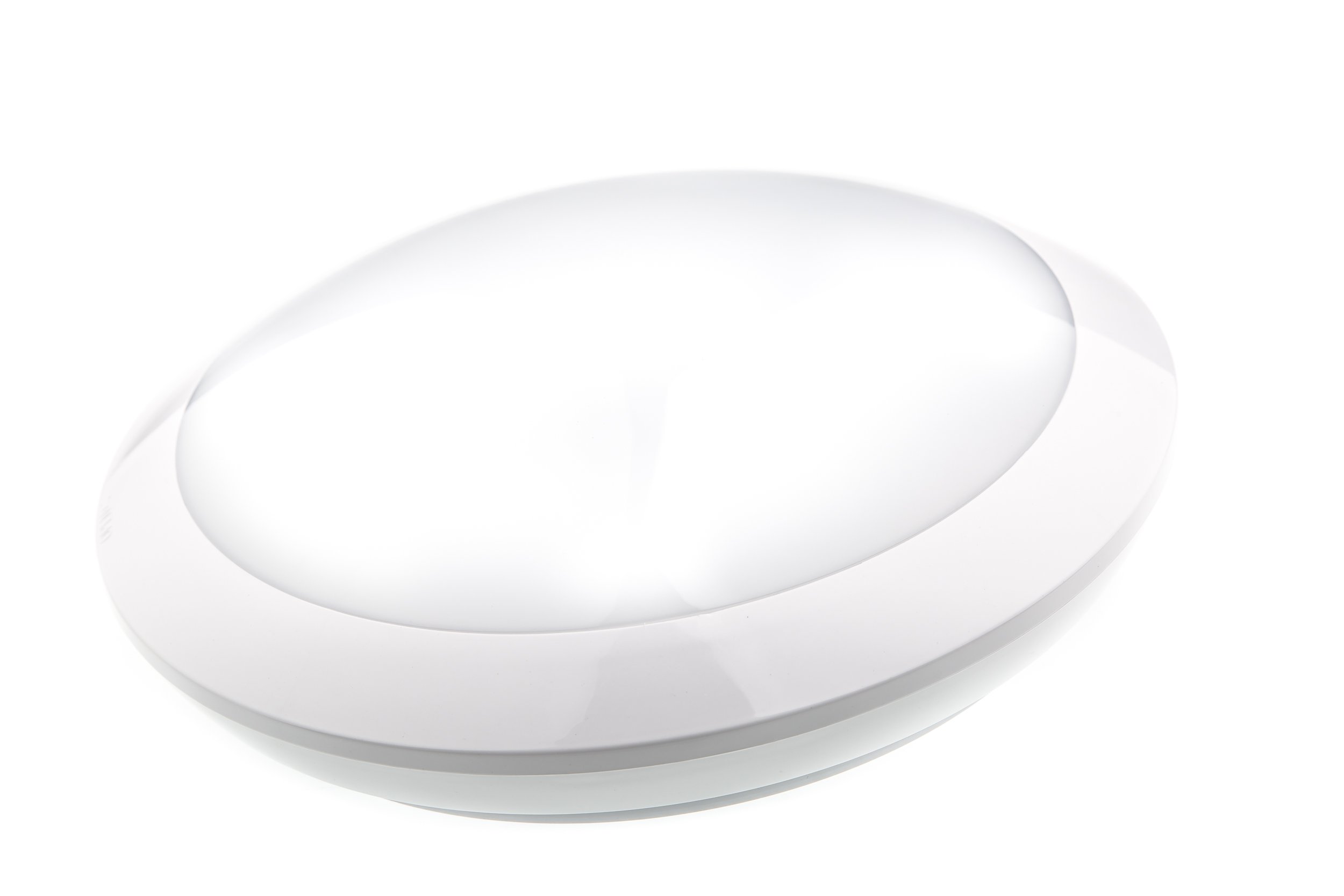 HUBER HML 100 HFTC LED Deckenleuchte mit Bewegungsmelder 1850lm 14W | Lichtfarbe einstellbar, 360° Erfassungsbereich, Für innen und außen, IP65, HF-Sensor