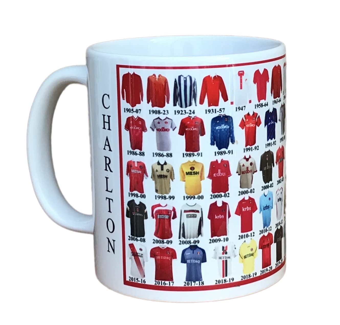 Glory mugs Charlton Athletic Mug Shirt History Football Mug