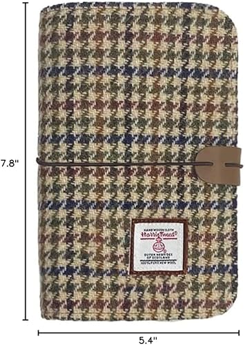 Miniatura 2 de Harris Tweed - Carpeta A6 para cuaderno con 6 anillas, carpeta de presupuesto recargable de tela de lana, papel de repuesto A6 e insertos de agenda,