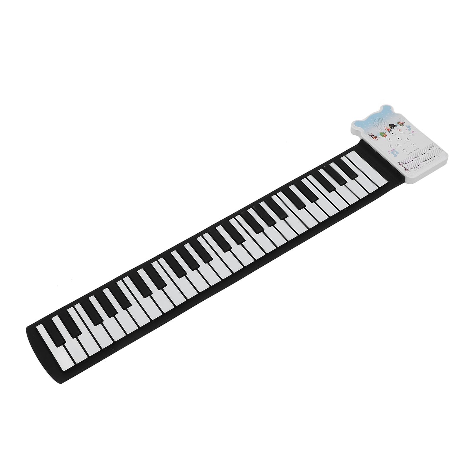 Electronic Roll Up Piano, Roll Up Piano Keyboard Skills Development 49 Keys Rechargeable Multiple Functions 8 Tones with Speaker for Indoor Outdoor for Kids