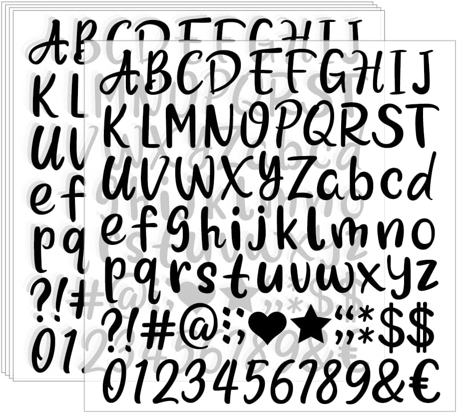 1 Inch 375 Pieces Cute Iron On Letters Iron on Numbers Heat Transfer Letters Paper for Clothing Sport Jersyes T Shirts Team Name (Gold)